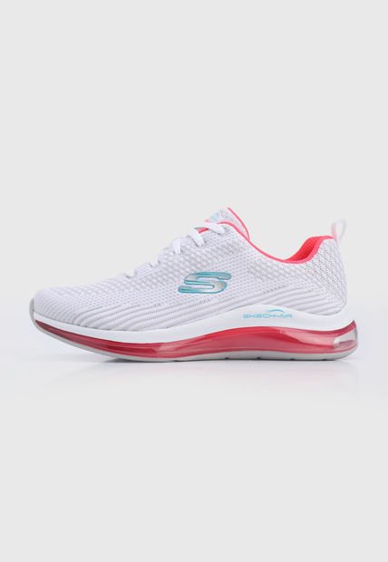 Tenis Training Blanco-Rosa Neón Skechers Skech-Air Element 2.0