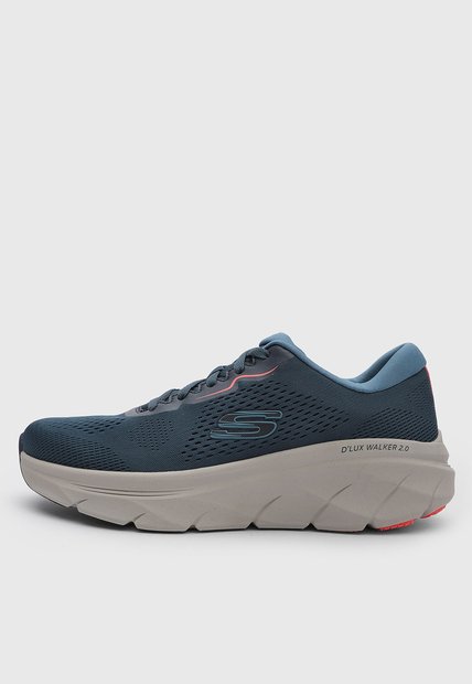 Tenis Walking Skechers D'Lux Walker 2.0 Azul