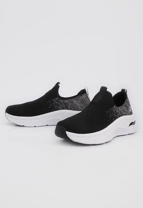 Tenis Training Negro-Blanco-Gris Skechers Arch Fit D'Lux