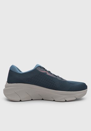 Tenis Walking Skechers D'Lux Walker 2.0 Azul