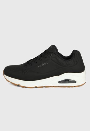 Tenis Lifestyle Negro-Blanco Skechers Uno - Stand on Air