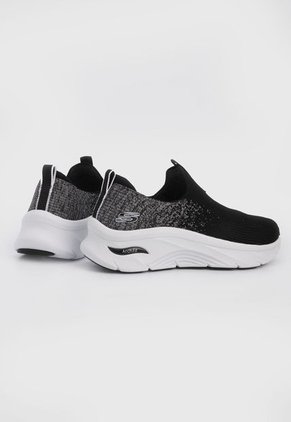 Tenis Training Negro-Blanco-Gris Skechers Arch Fit D'Lux