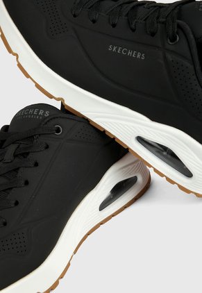 Tenis Lifestyle Negro-Blanco Skechers Uno - Stand on Air