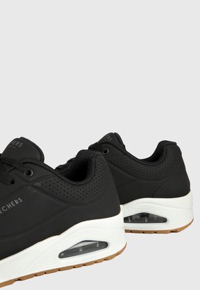 Tenis Lifestyle Negro-Blanco Skechers Uno - Stand on Air