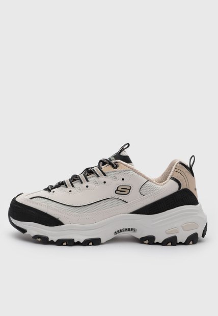Tenis Lifestyle Skechers D'lites - Retro Rewind Marfil