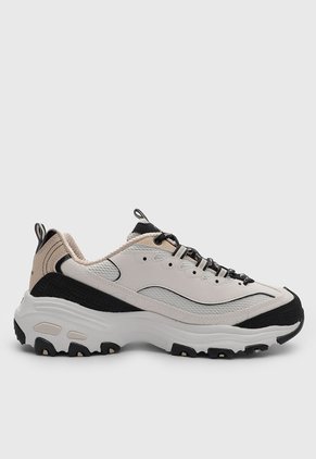 Tenis Lifestyle Skechers D'lites - Retro Rewind Marfil