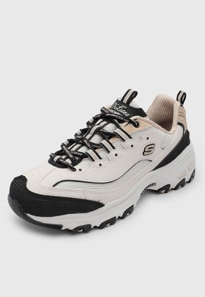 Tenis Lifestyle Skechers D'lites - Retro Rewind Marfil