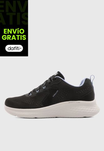 Tenis Running SKECHERS Emesh Lace Up Negro Skechers