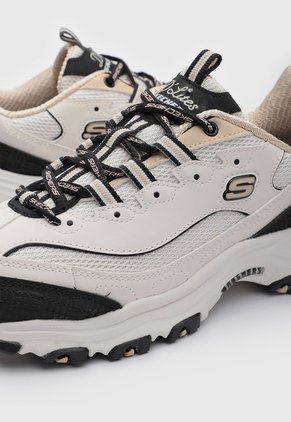 Tenis Lifestyle Skechers D'lites - Retro Rewind Marfil