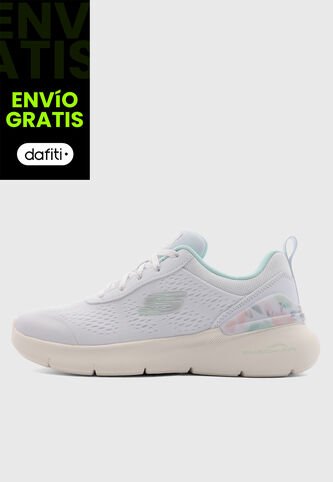 Tenis Lifestyle SKECHERS Engineered Mesh Lace Up Lila Claro Skechers