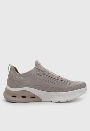 Tenis Lifestyle Skechers Bobs Sport Arc Waves 2.0  Taupe