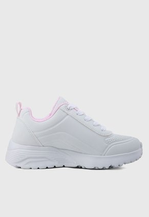 Tenis Lifestyle Blanco-Rosa SKECHERS Uno Lite - Easy Zip