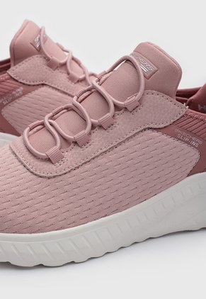 Tenis Lifestyle Skechers Bobs Sports Squad Rosa