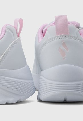 Tenis Lifestyle Blanco-Rosa SKECHERS Uno Lite - Easy Zip