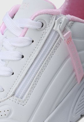 Tenis Lifestyle Blanco-Rosa SKECHERS Uno Lite - Easy Zip