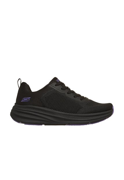 Tenis Skechers  Mujer Knit Mesh Lace Up  - Negro
