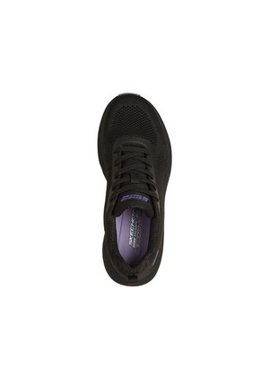 Tenis Skechers  Mujer Knit Mesh Lace Up  - Negro