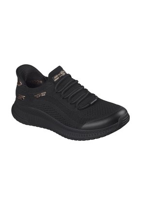 Tenis Skechers Mujer Slip-Ins Engineered Knit - Negro