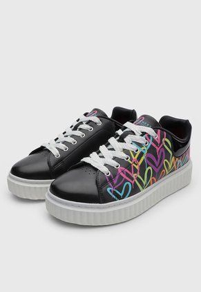 Tenis Lifestyle Skechers Hi-Ridge Heart  Negro