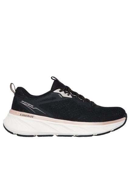 Tenis Skechers Edgeride Soft Radiance  Para Mujer Color Negro