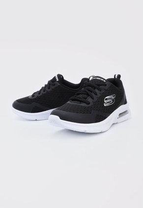 Tenis Lifestyle Negro-Blanco Skechers Kids Microspec Max