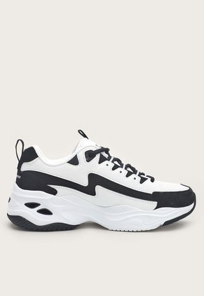 Tenis Lifestyle Blanco-Negro Skechers D'Lites 4.0