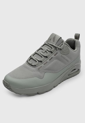 Tenis Lifestyle Skechers Sage uno Verde Grisáceo