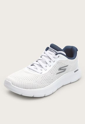 Tenis Walking Blanco-Azul Navy Skechers Go Walk Flex-Remark