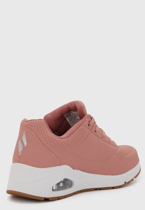 Tenis Lifestyle Palo Rosa-Blanco Skechers Uno-Stand On Air