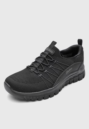 Tenis Lifestyle SKECHERS Graceful - Picture Perfect Negro