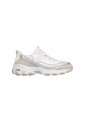 Tenis Mujer Skechers D'Lites Smooth Nostalgia - Blanco/Gris de Skechers