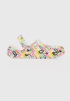 Playera Blanco-Multicolor Skechers Footsteps