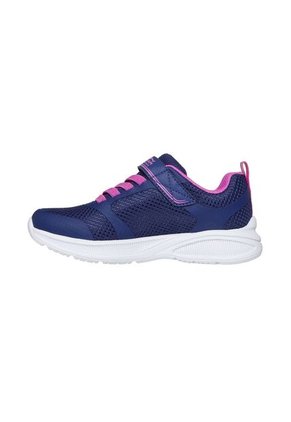Tenis Skechers Niña Microspec Max Advance Velcro Azul Fucsia