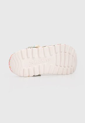 Playera Blanco-Multicolor Skechers Footsteps