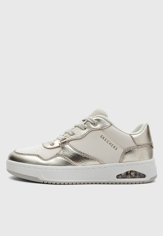 Tenis Lifestyle SKECHERS Uno Ctl Luxe Beige Dorado Skechers