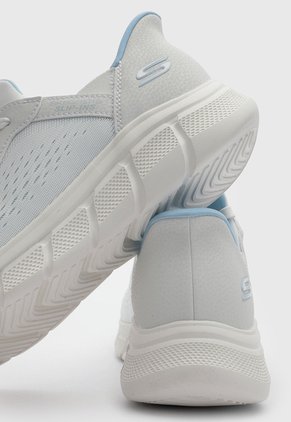 Tenis Lifestyle Skechers Bobs Flex Celeste