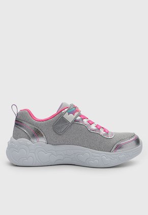 Tenis Lifestyle Skechers Eternal Heart Lights Gris