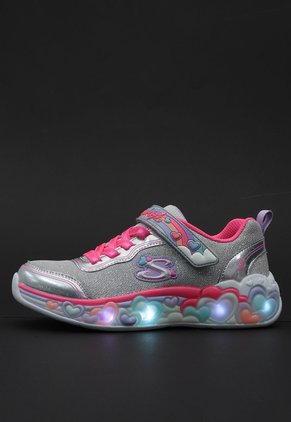 Tenis Lifestyle Skechers Eternal Heart Lights Gris