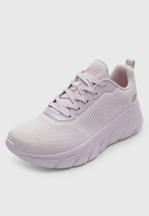 Tenis Lifestyle Skechers Bobs Flex  Lila