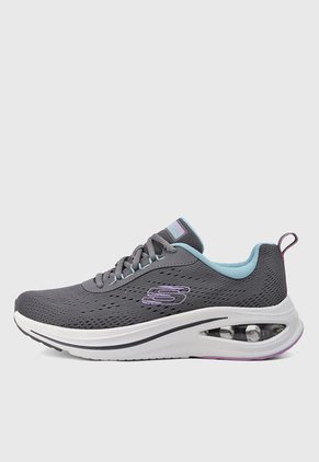 Tenis Running Gris-Aguamarina-Lila SKECHERS Caliskechair Meta - Aired Out