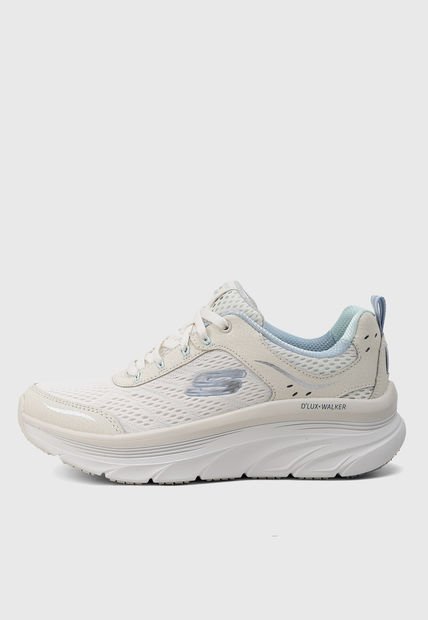 Tenis Running Marfil-Blanco-Celeste SKECHERS D'Lux Walker