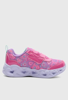 Tenis Lifestyle SKECHERS Heart Lights Rosa