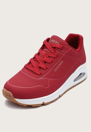 Tenis Skechers Uno - Stand on Air Rojo - Vino
