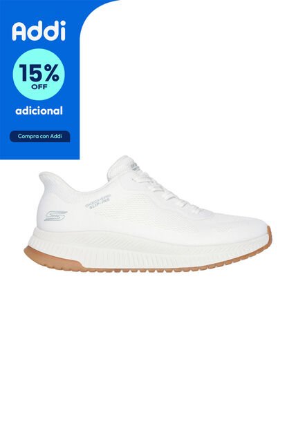 TENIS SKECHERS MUJER 117624WHT BOBS SQUAD Talla 5.5