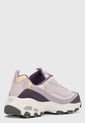 Tenis Lifestyle Lila-Beige-Violeta Skechers D'Lites - Cool Change de Skechers