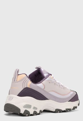 Tenis Lifestyle Lila-Beige-Violeta Skechers D'Lites - Cool Change