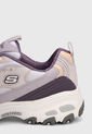 Tenis Lifestyle Lila-Beige-Violeta Skechers D'Lites - Cool Change de Skechers