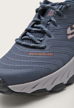 Tenis de Senderismo Azul-Gris-Naranja Skechers Max Protect-Paragon