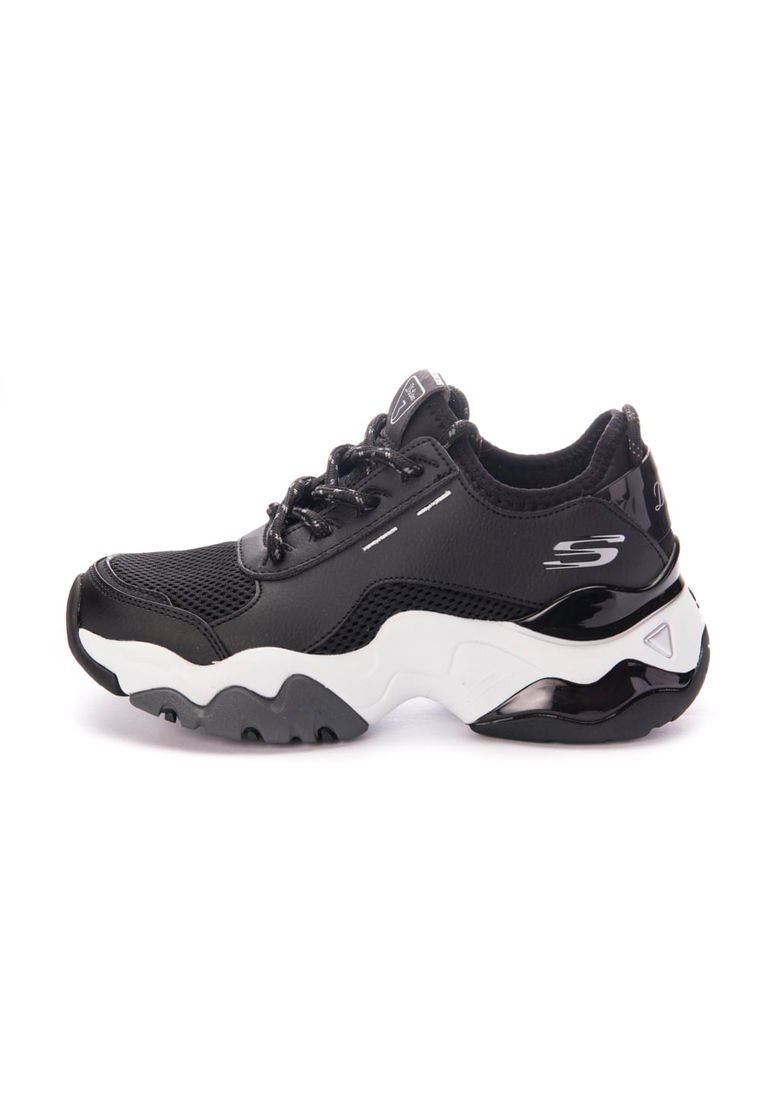 Skechers d'lites mujer gris on sale