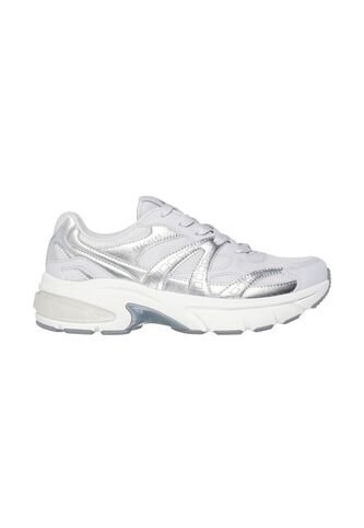 Tenis Skechers Street Para Mujer Shadow Memory Foam Color Gris Plata Skechers
